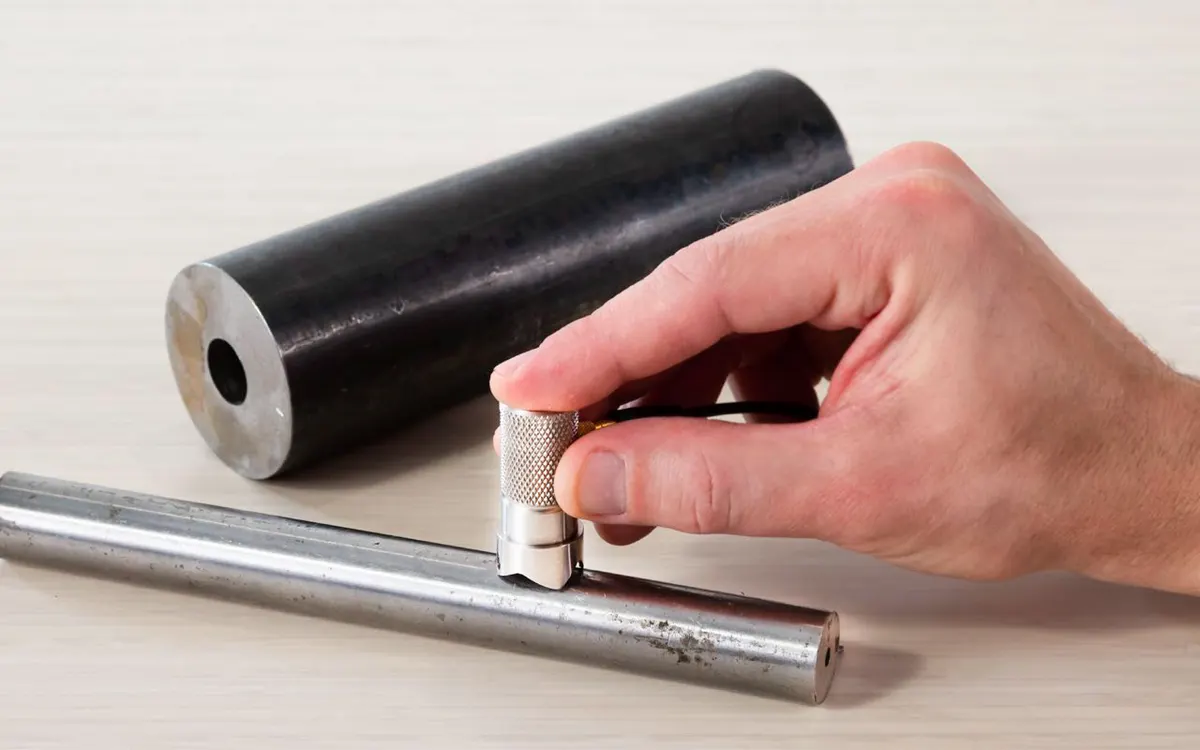 Measuring Wall Thickness of Gun Drilled Metal