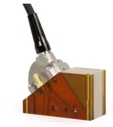 Ultrasonic phased array wedge for inspecting high-temperature parts up to 150°C