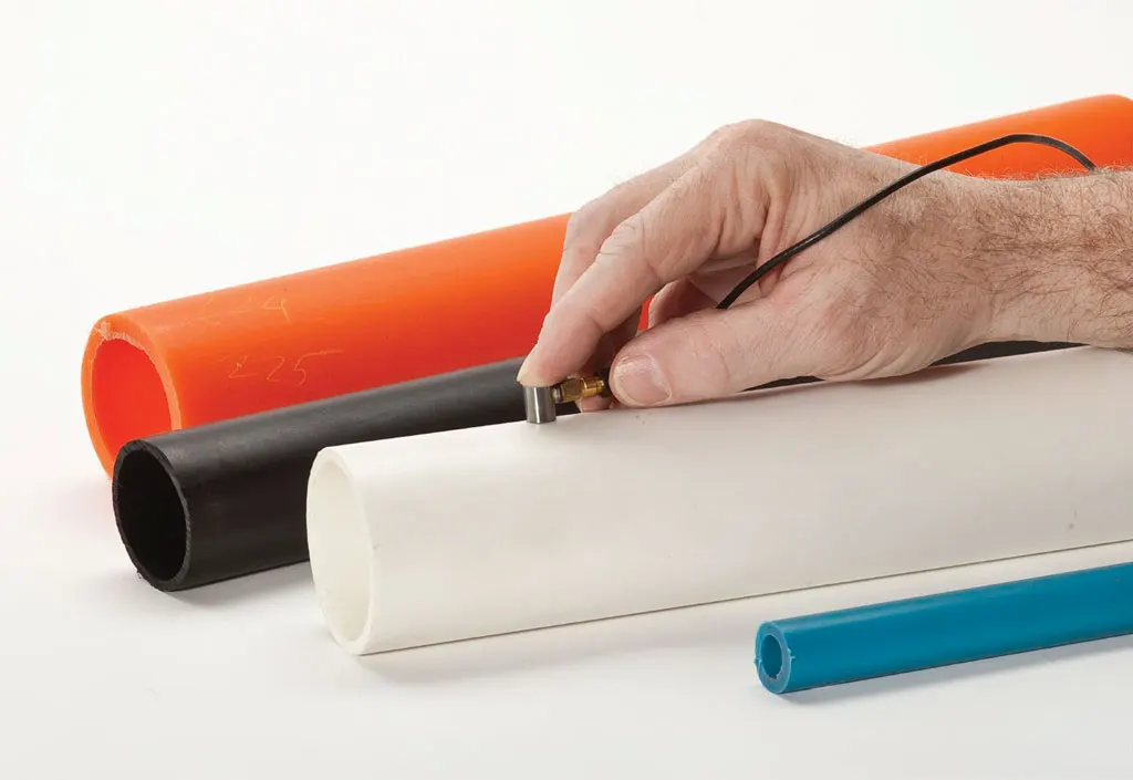 Measuring Manufactured Plastic Pipes